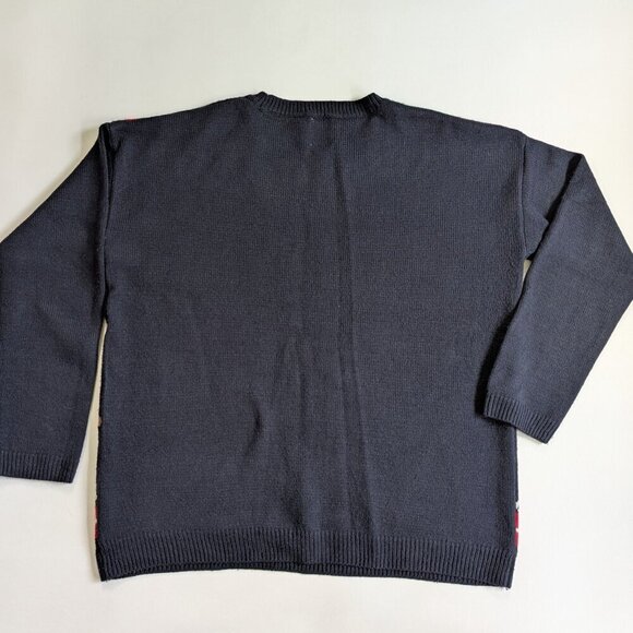 Novelty Women's Christmas Ugly Sweater Size US 8 Dark Navy - Picture 4 of 10